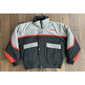 Yamaha Vintage 90s Sportswear Snowmobile Jacket Red Black Gray Korea Mens Large